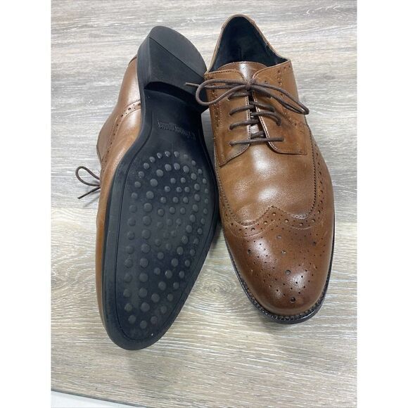 Stacy Adams Mens 13 M Oxfords Brown Lace Up Wingtip Leather Shoes Casual Preppy‎ main image 5